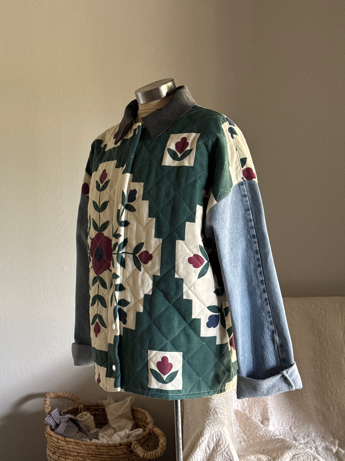 Joseph Handcrafted Vintage Quilt Jacket