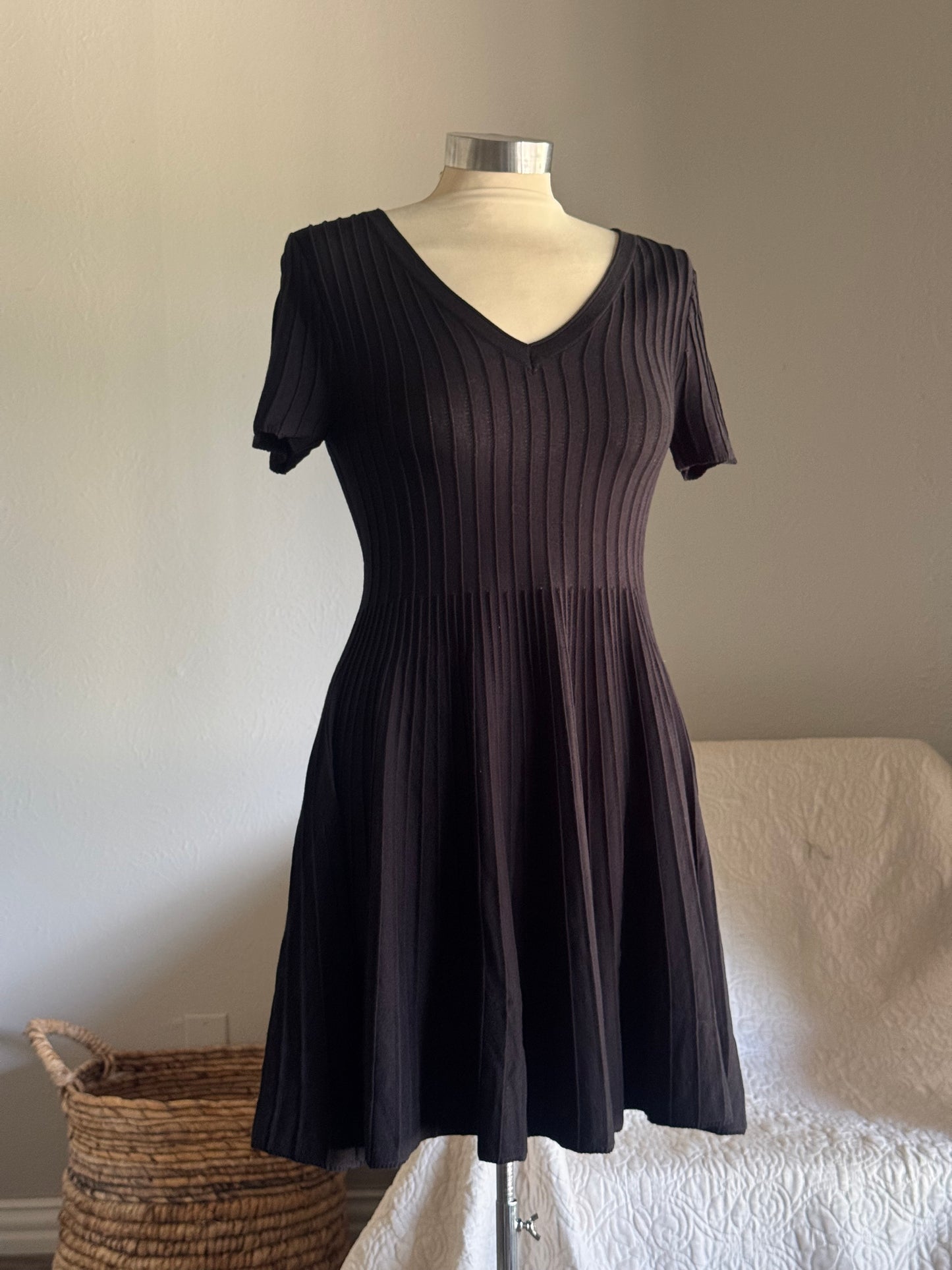 Paula Classic Ultra Soft Day Dress In Black