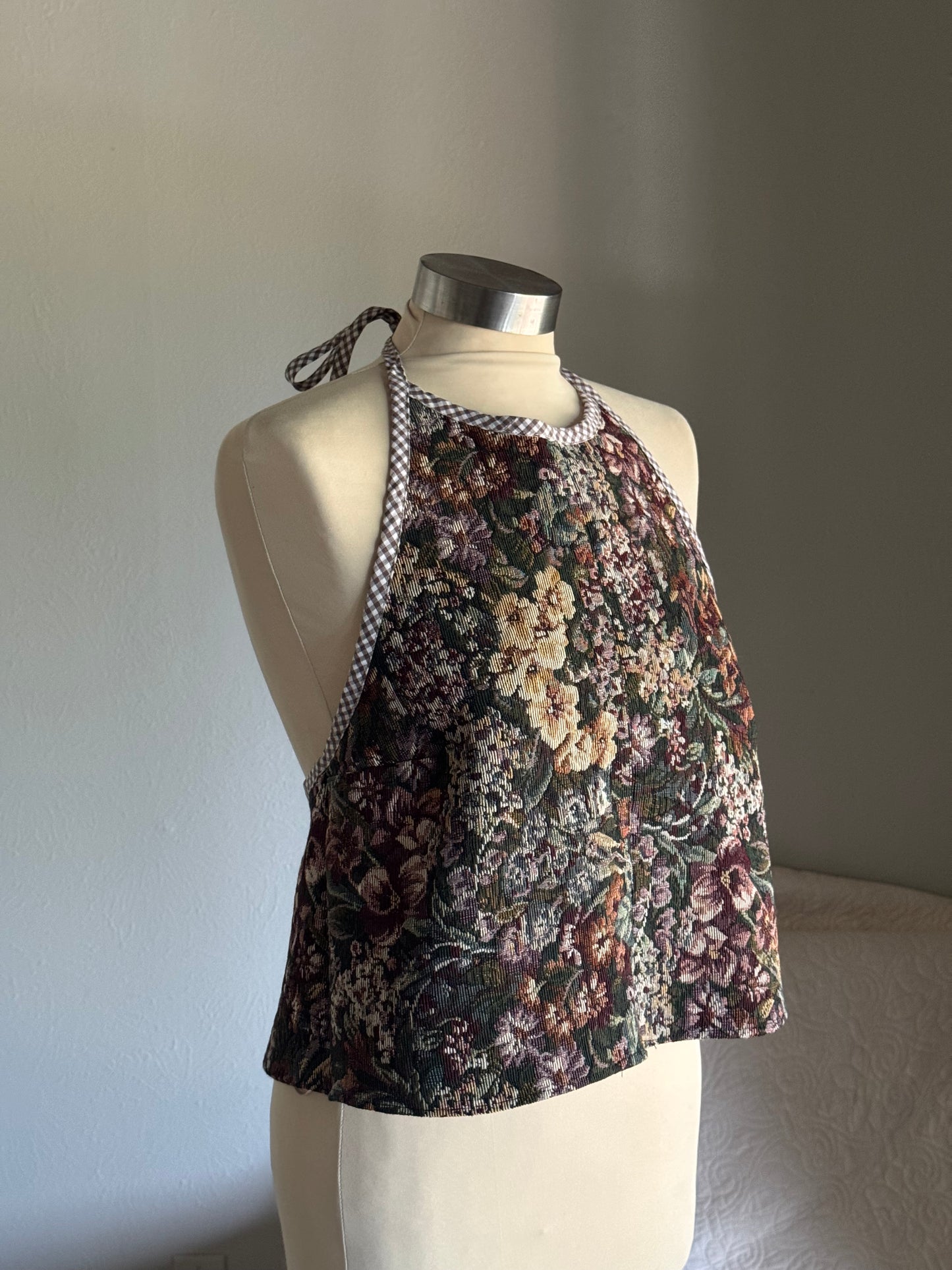 Brenda Handcrafted Vintage Tapestry Halter Top