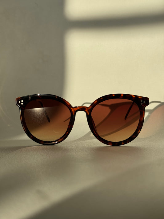 Patrick Tri Stud Sunglasses In Tortoise