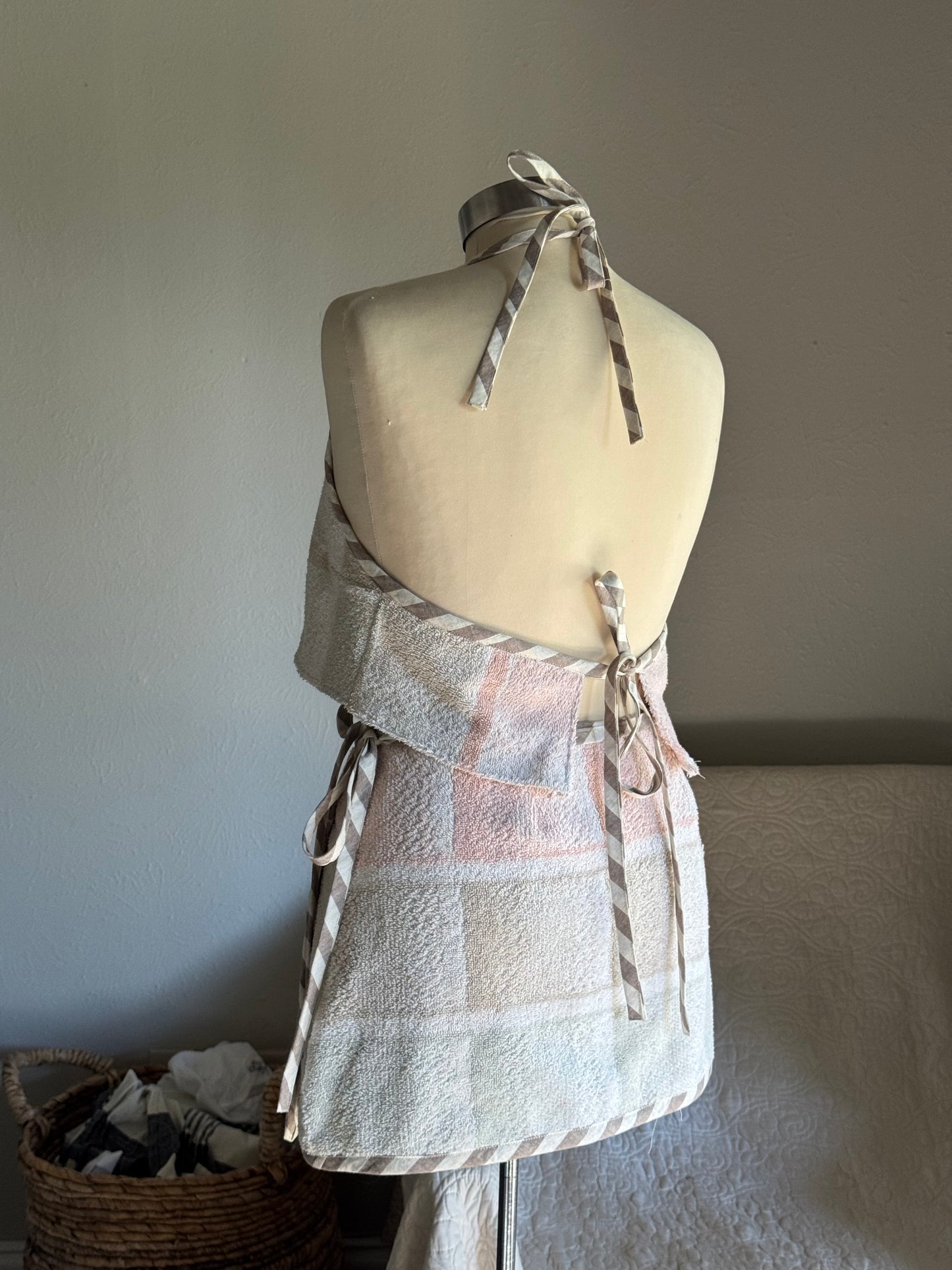 Brenda Handcrafted Vintage Towel Halter Top