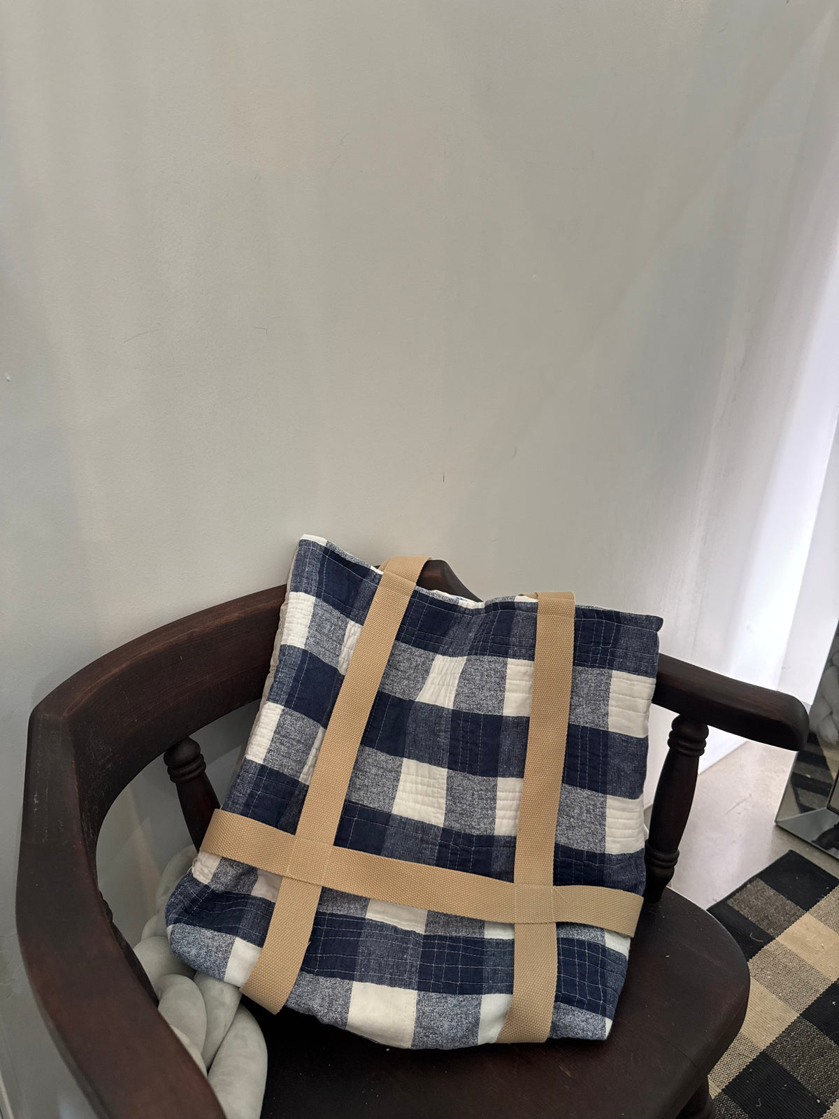 Haselden Handcrafted Hat Holder Quilted Tote Bag