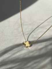 Maverick 14K Gold Dipped Texas Mini Mirror Statement Necklace In Gold
