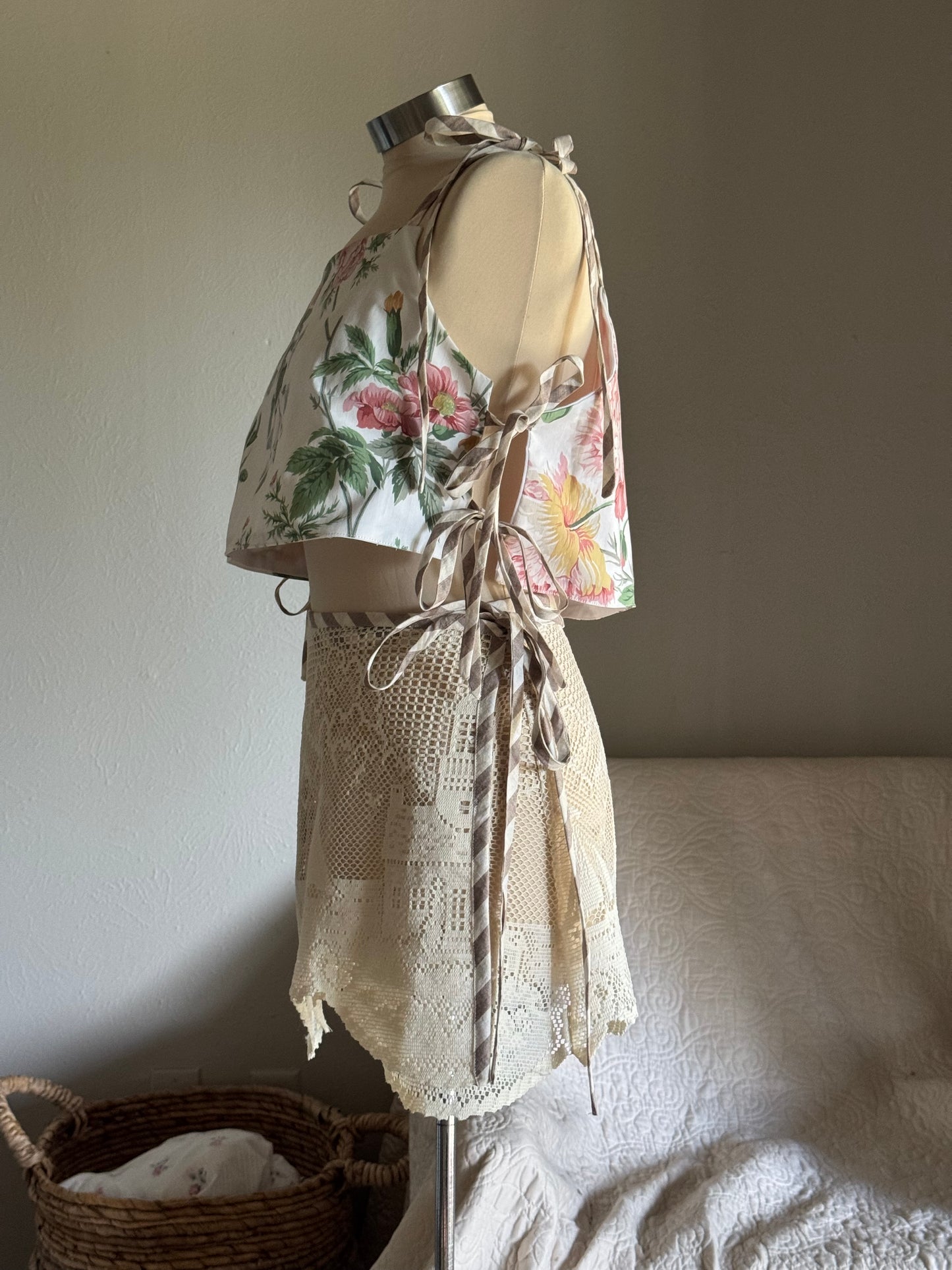 Katie Handcrafted Side Tie Top