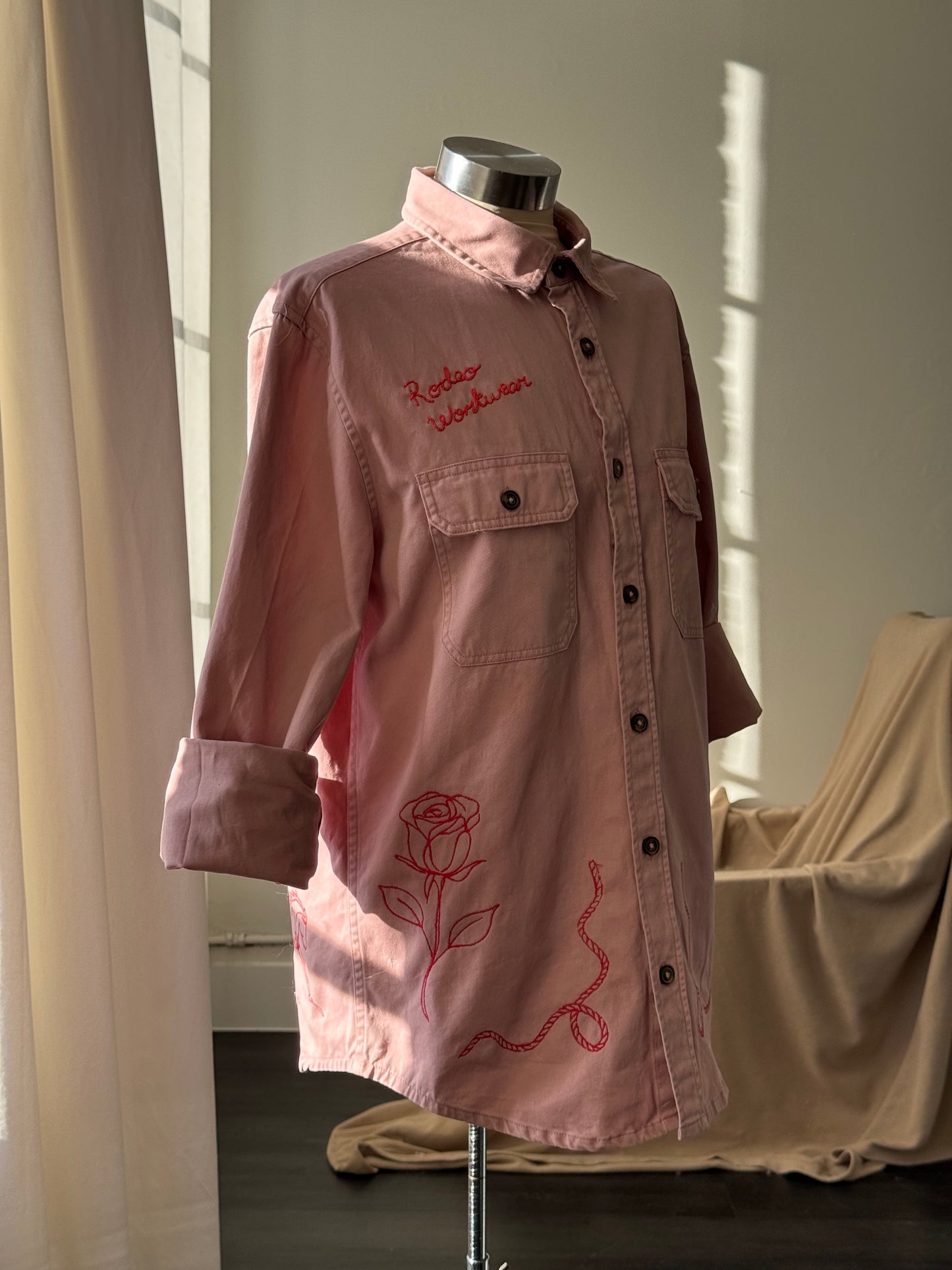 Jaxson Handcrafted Embroidered Rodeo Workwear Shacket The 2nd