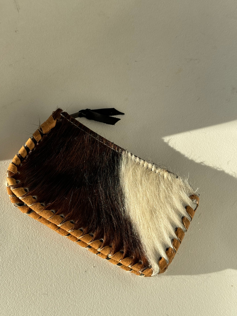 Rena Artisan Cowhide Two Tone Wallet Pouch