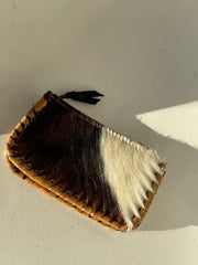 Rena Artisan Cowhide Two Tone Wallet Pouch