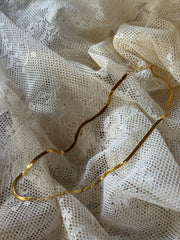 Nyla Mini Snake Necklace Plated In Gold