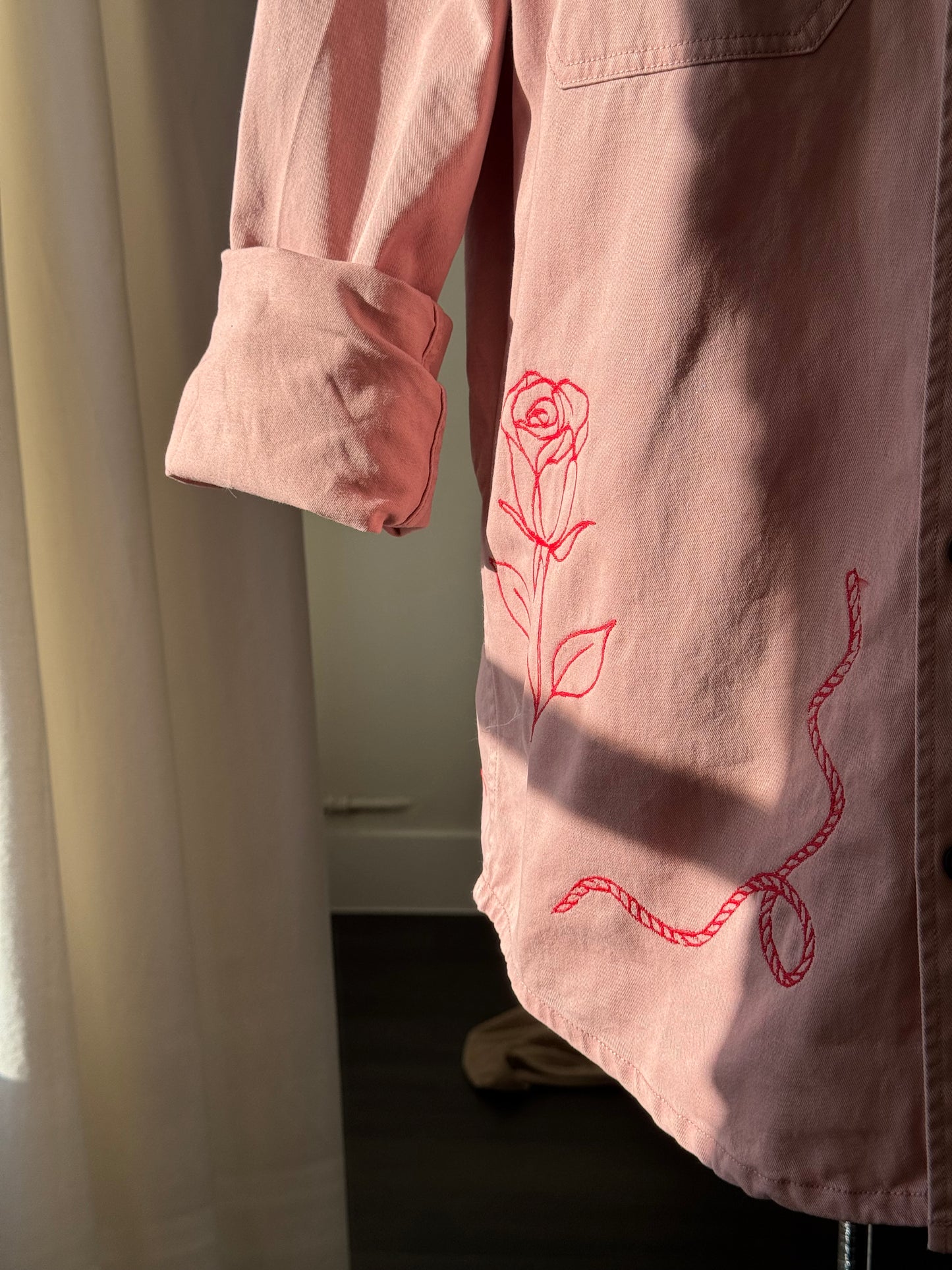 Jaxson Handcrafted Embroidered Rodeo Workwear Shacket The 2nd