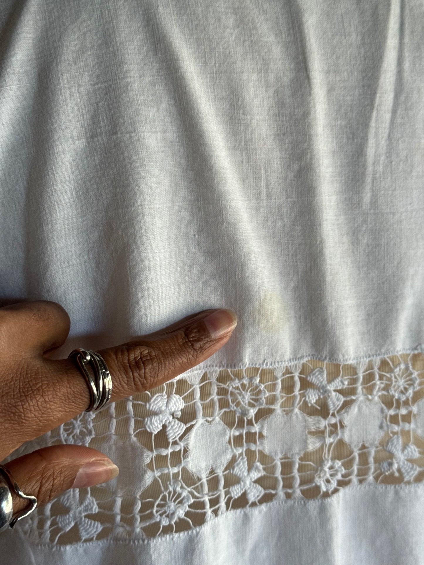 Judy Handcrafted Vintage Cropped Button Down