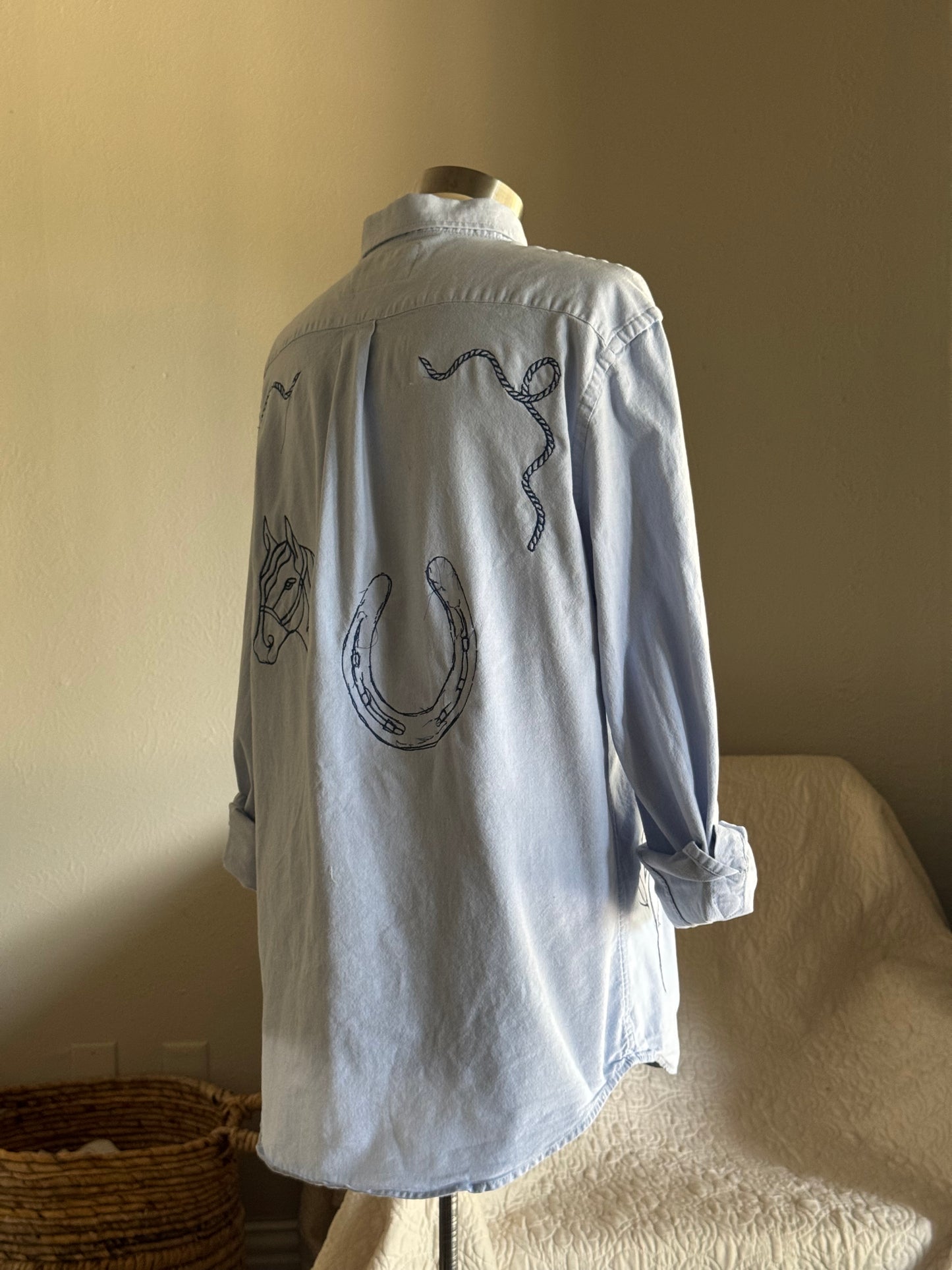 Jaxson Handcrafted Embroidered Button Down