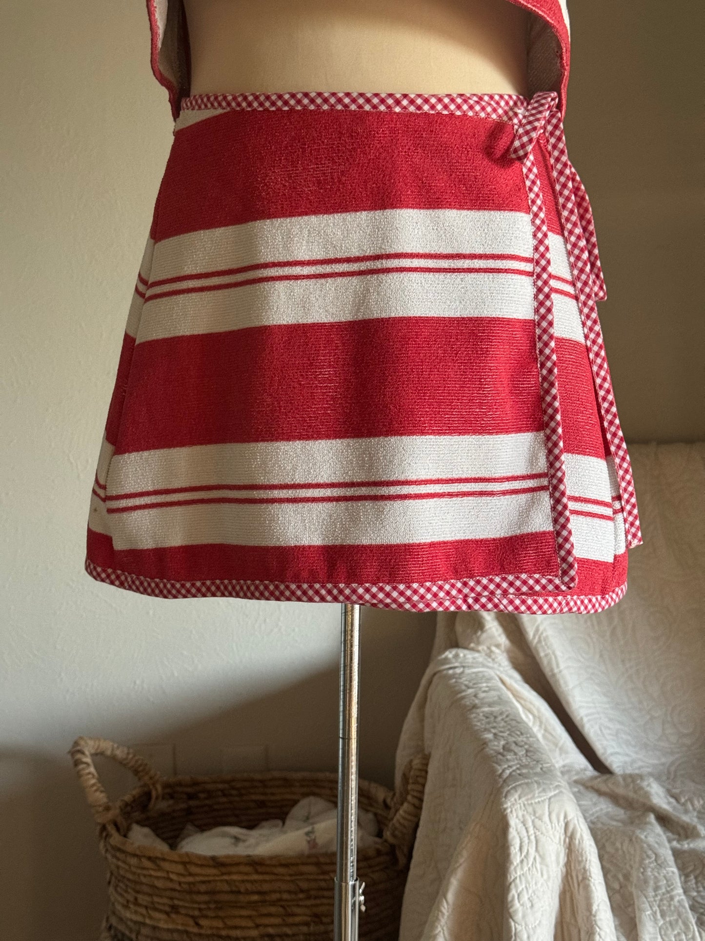 Delaney Handcrafted Vintage Towel Wrap Skirt