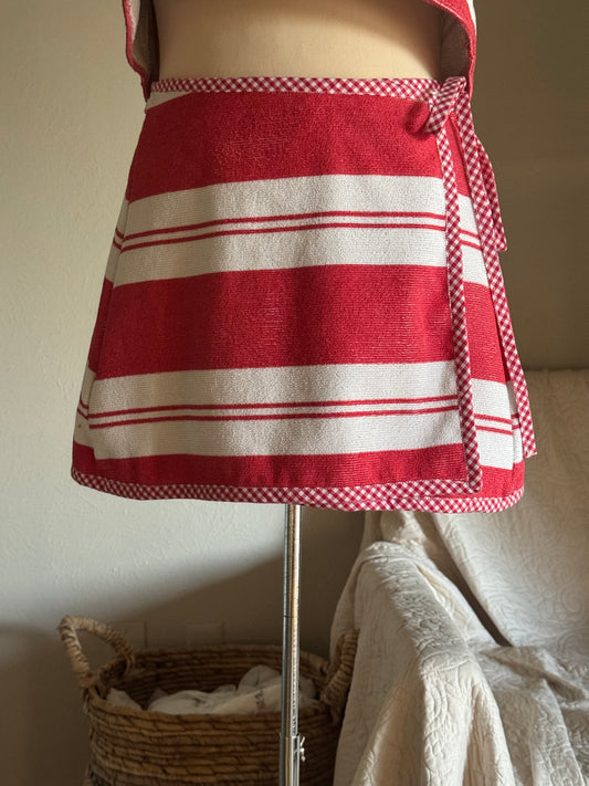 Delaney Handcrafted Vintage Towel Wrap Skirt