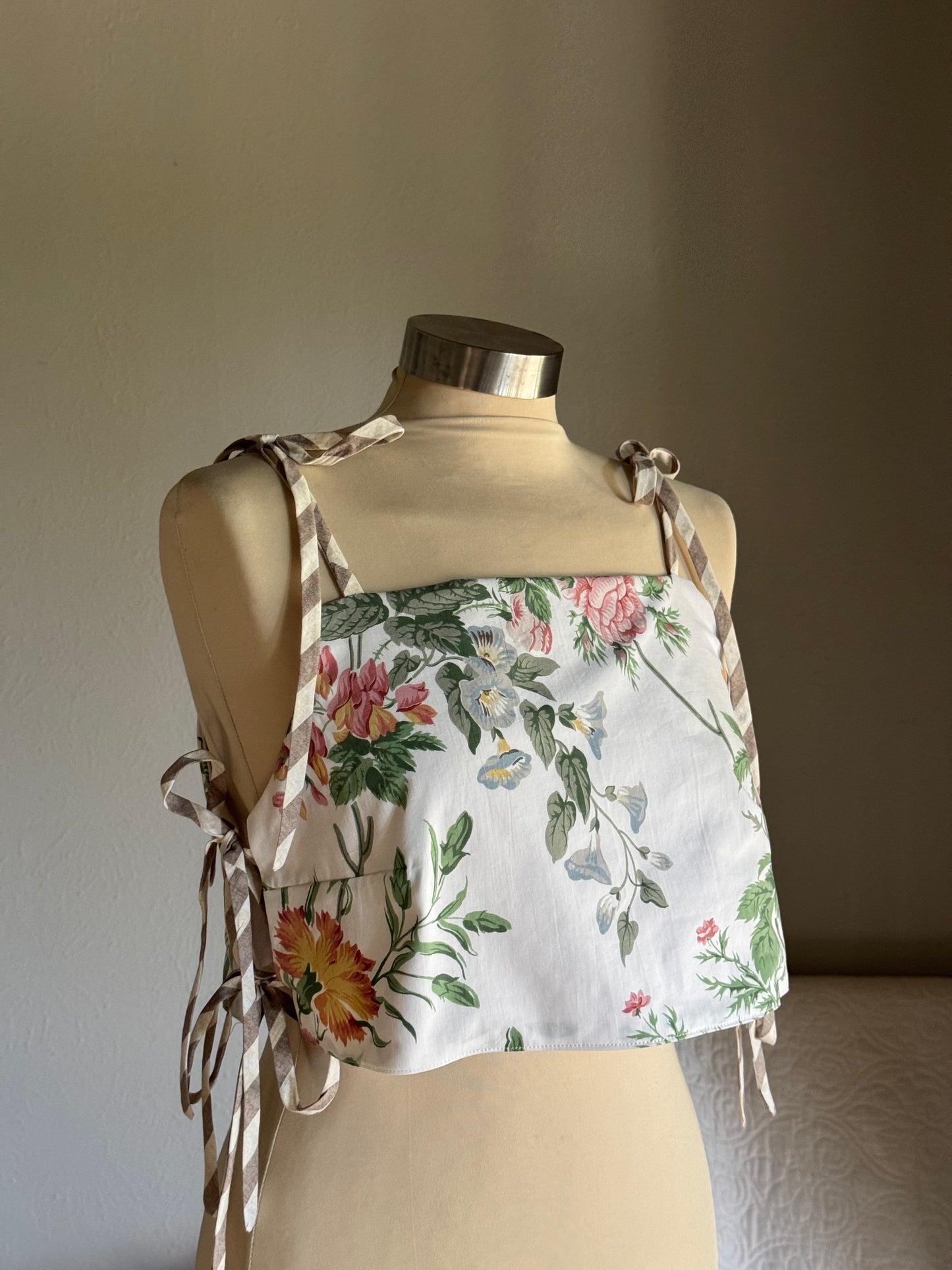 Katie Handcrafted Side Tie Top