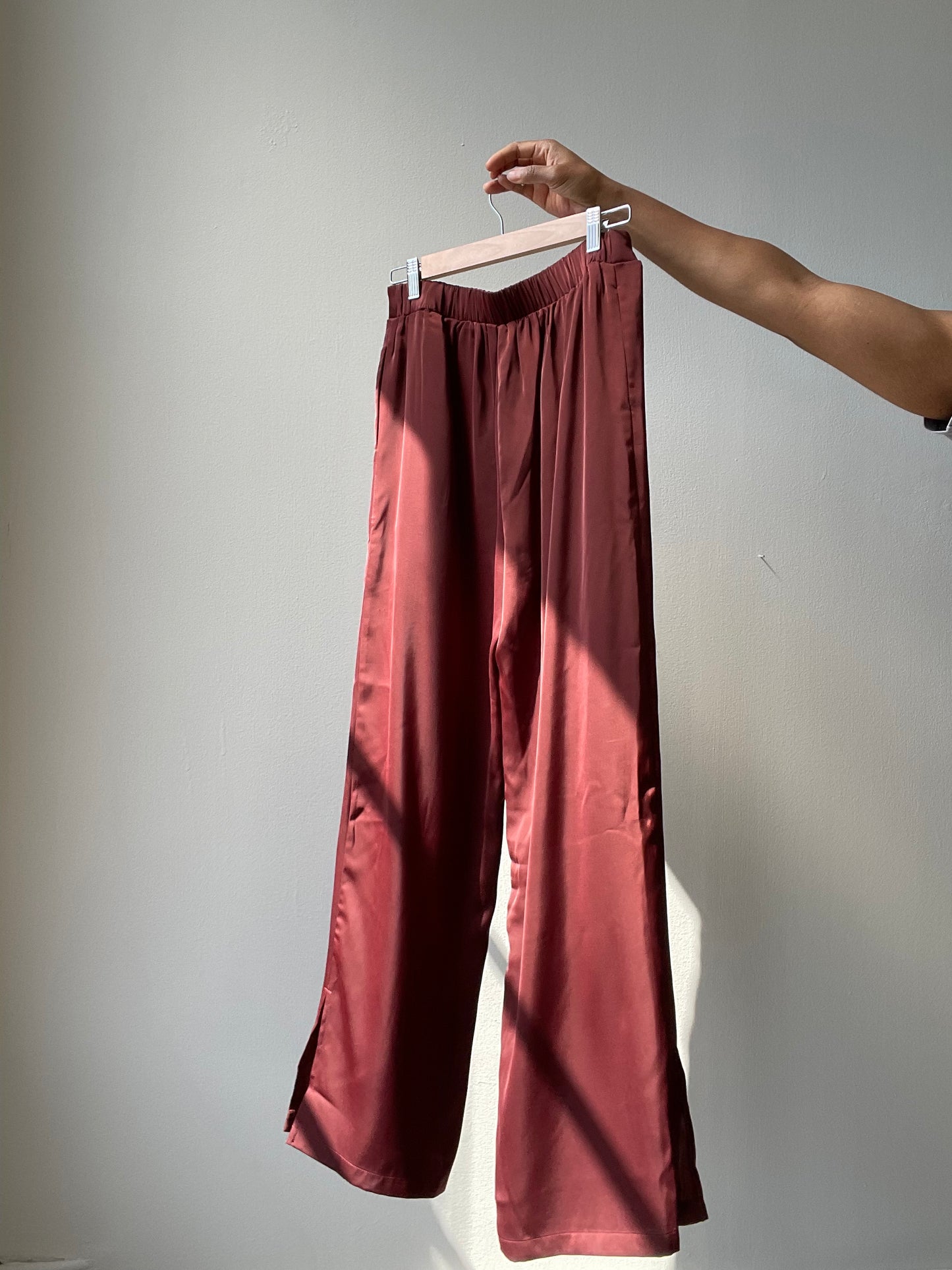 Lamesa Like Butter Pants In Merlot