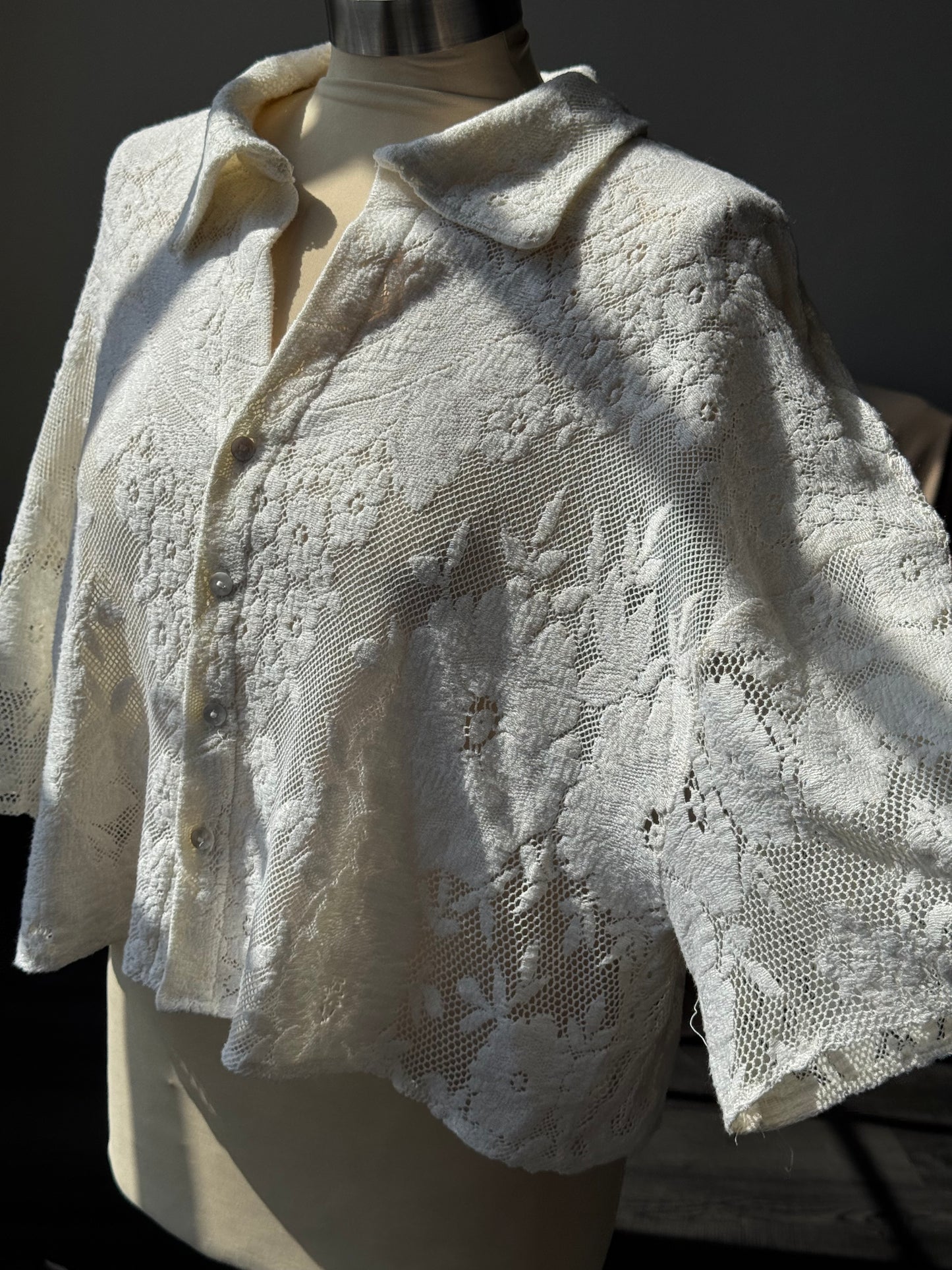 Judy Handcrafted Vintage Button Down In Natural