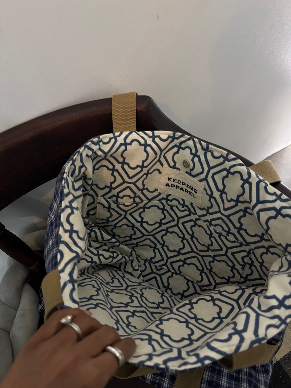Haselden Handcrafted Hat Holder Tote Bag