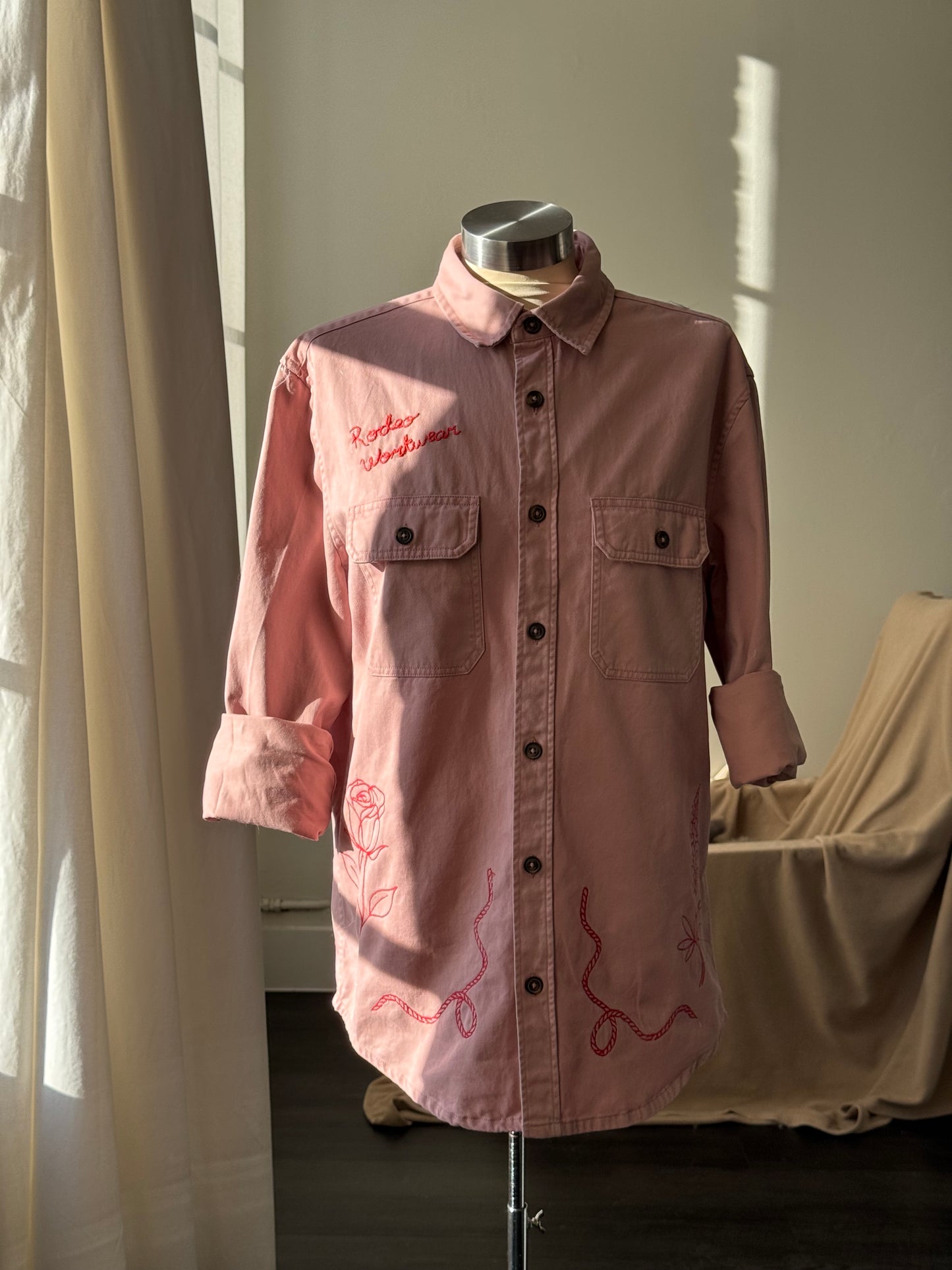 Jaxson Handcrafted Embroidered Rodeo Workwear Shacket The 2nd