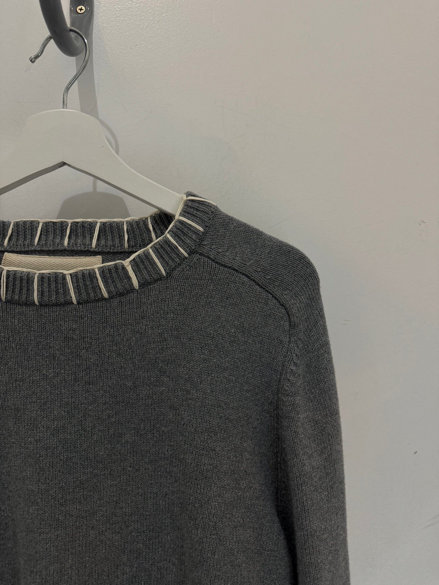 Classic Joe Handcrafted Blanket Stitch Pullover Sweater