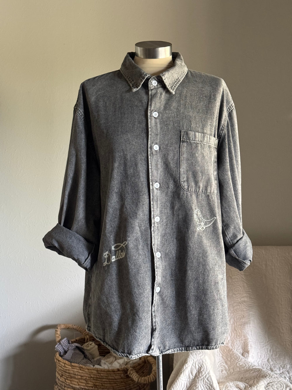 Jaxson Handcrafted Embroidered Button Down