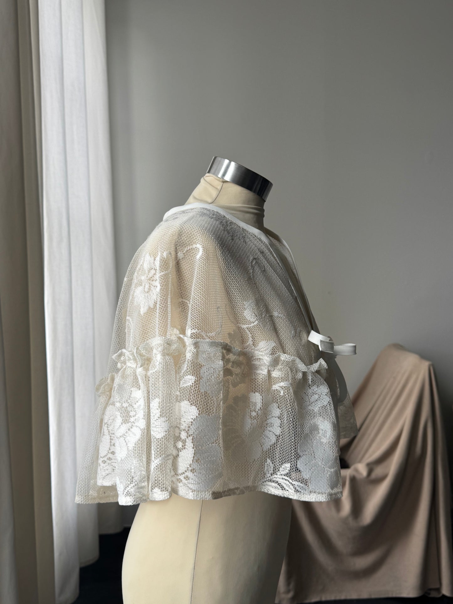 Jernigan Handcrafted Vintage Lace Capelette