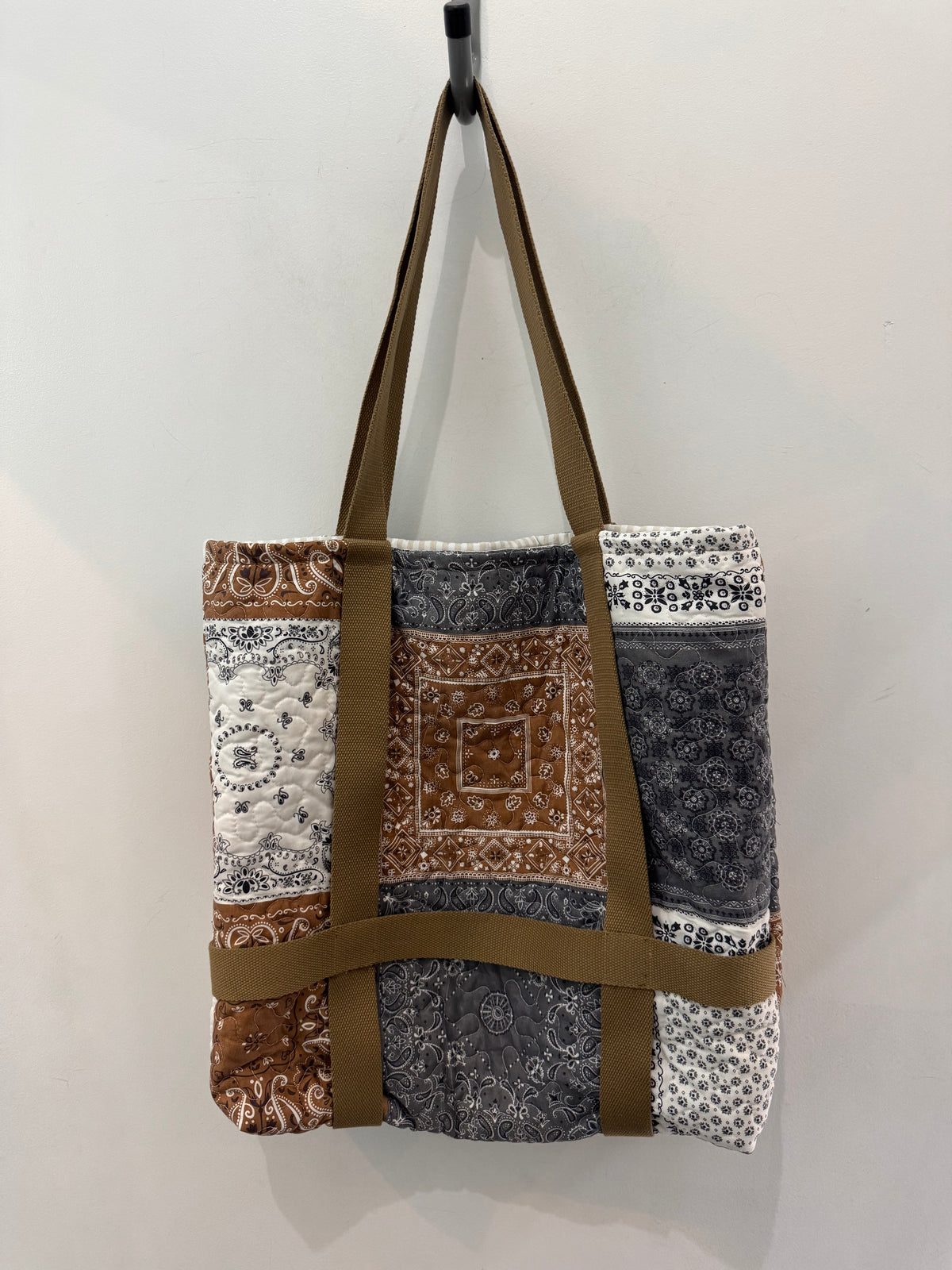 Haselden Handcrafted Quilted Hat Holder Tote Bag