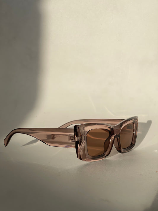 Paisley Retro Cut Sunglasses In Brown