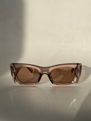 Paisley Retro Cut Sunglasses In Brown