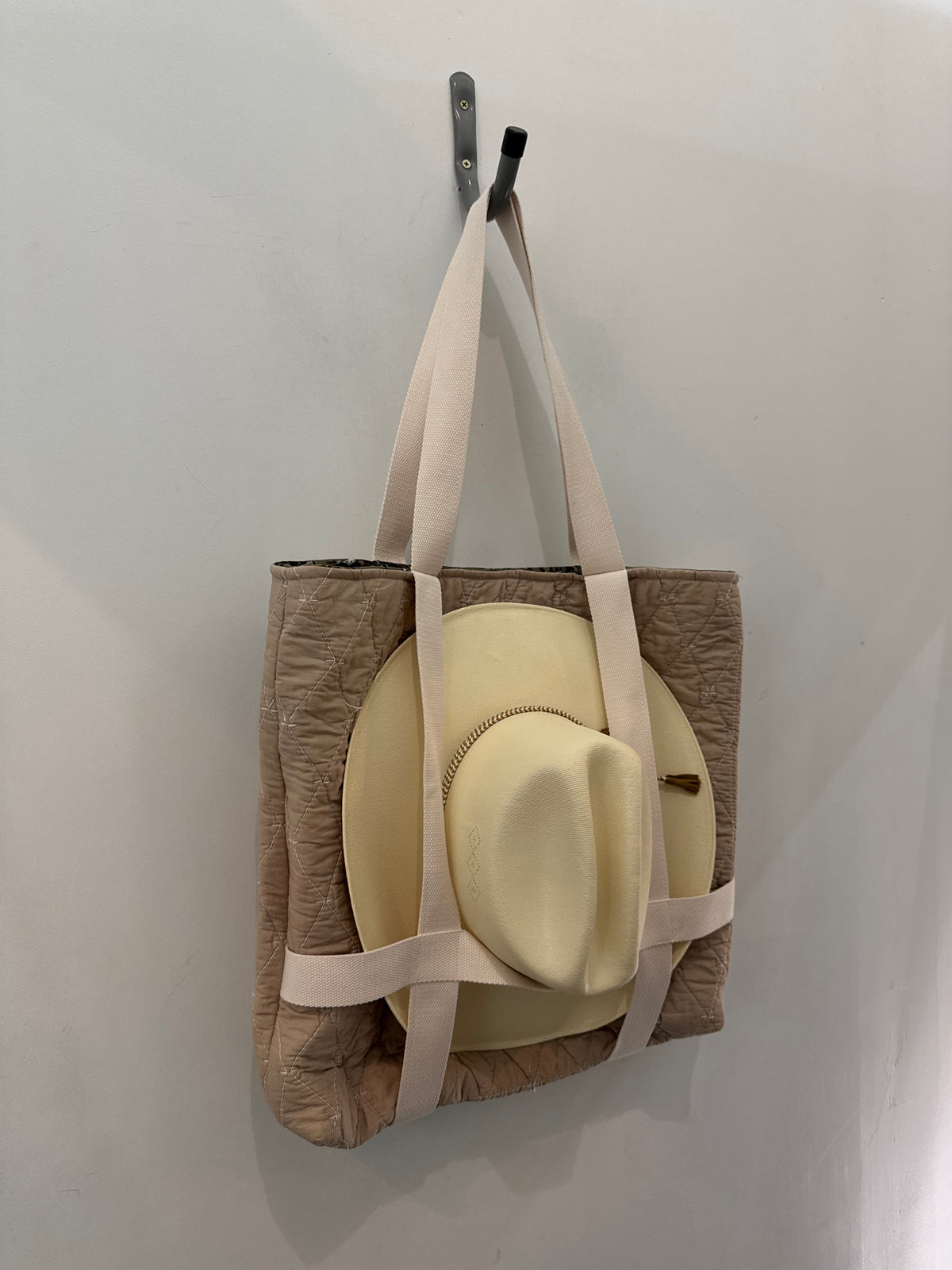 Haselden Handcrafted Hat Holder Quilted Tote Bag