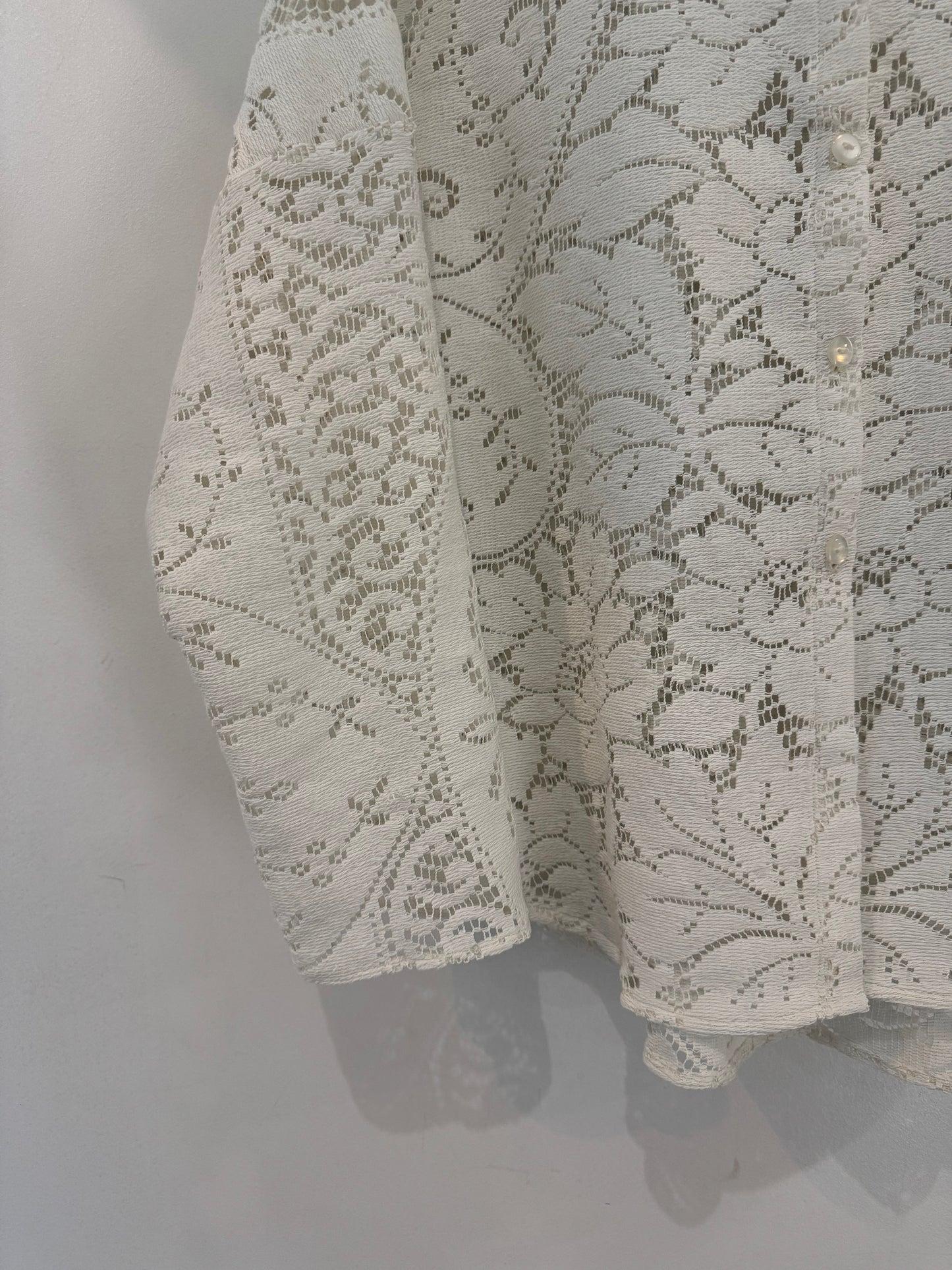 Ladell Handcrafted Vintage Shacket In Milk