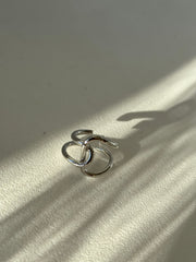 Fabian Infinity Ring In Silver