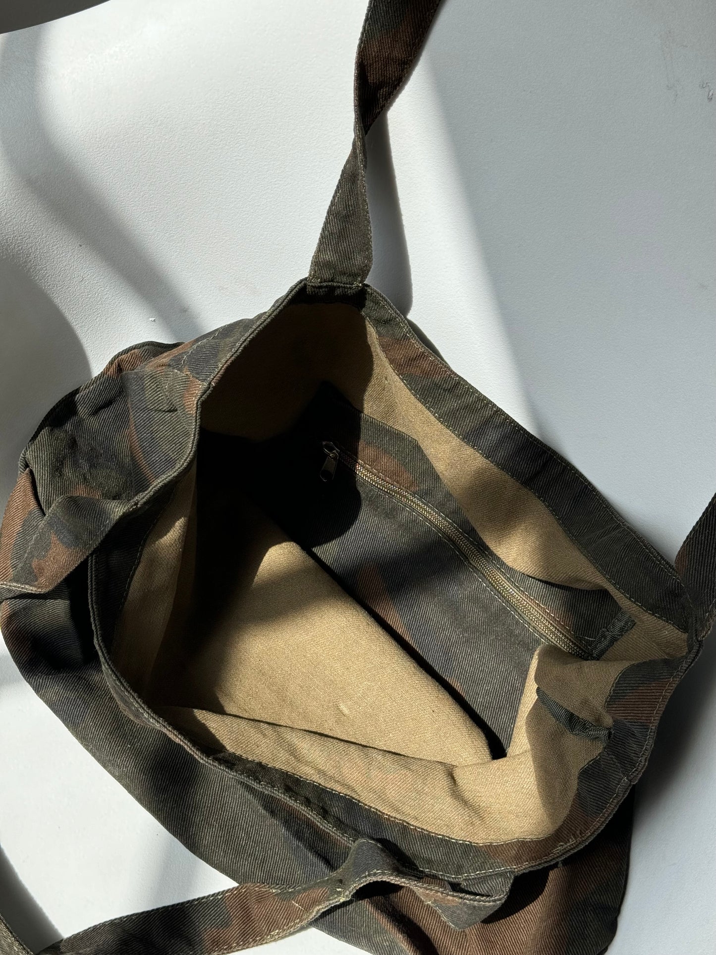 Carter Cotton Camo Canvas Tote Day Bag