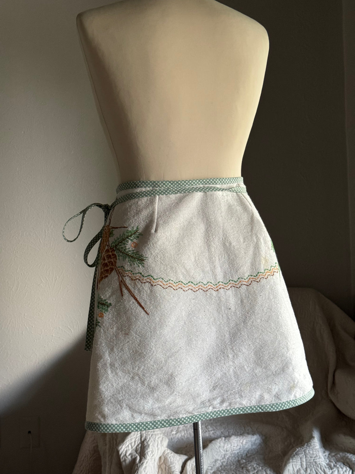 Delaney Handcrafted Vintage Hand Embroidered Wrap Skirt