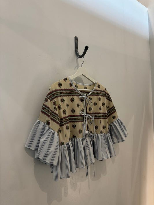 Joycie Vintage Handcrafted Ruffle Top