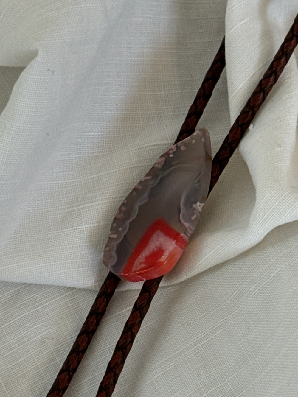 Handcrafted Agate Bolo Tie