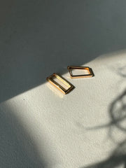 Ricky’s Rectangle Hug Hoop Earring In Gold