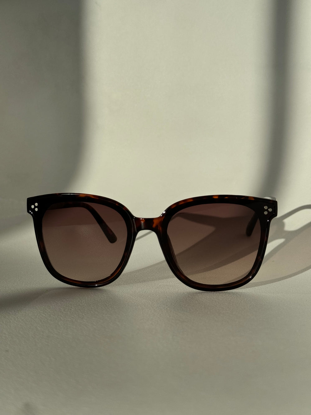 Dave Tri Stud Classic Sunglasses In Tortoise