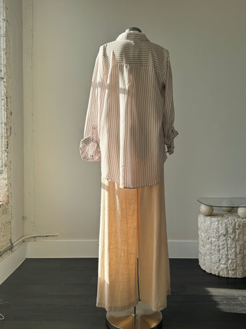 Morgan Wide Leg Ramie Linen Pant In Natural