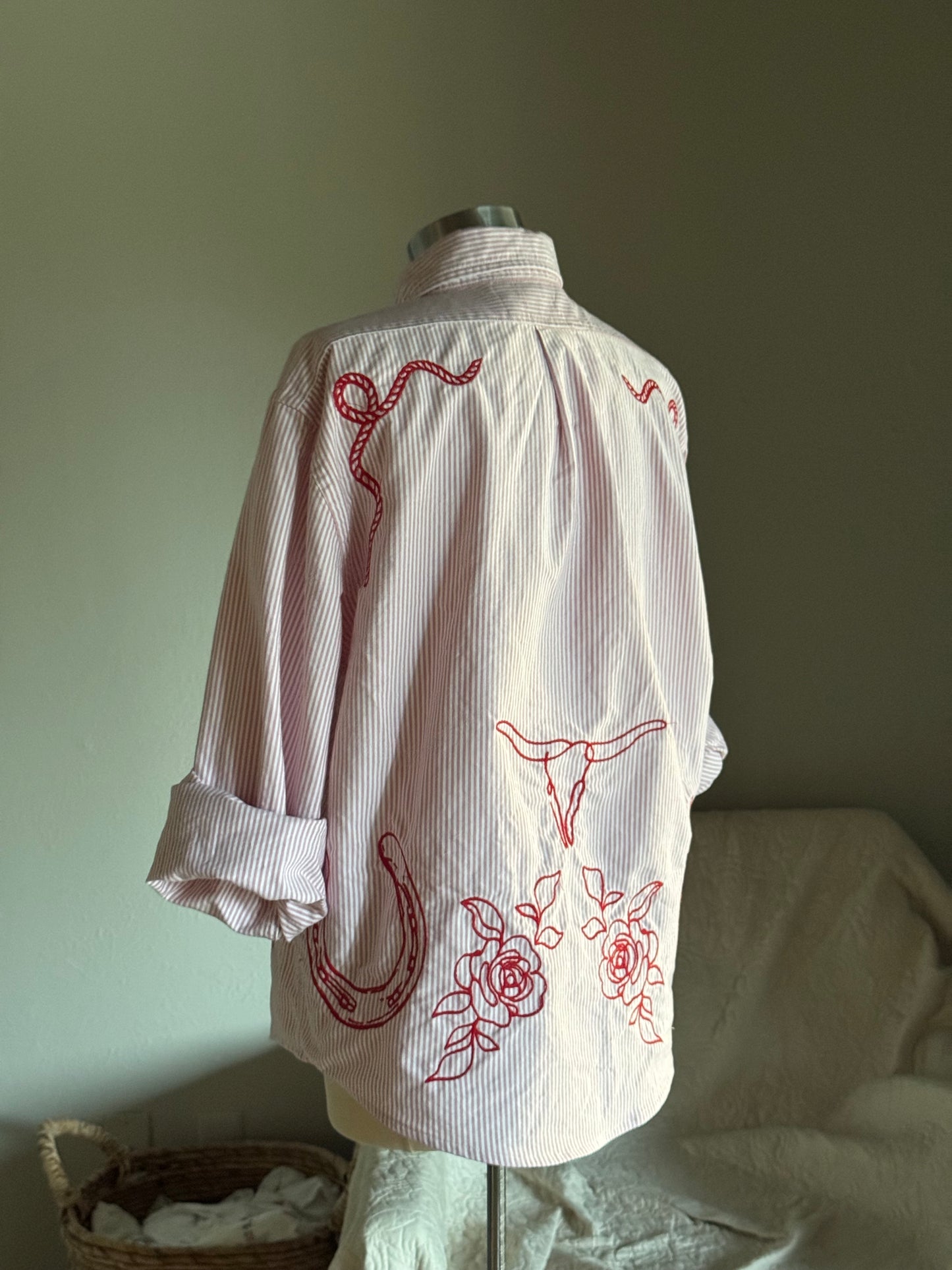 Jackson Handcrafted Embroidered Button Down