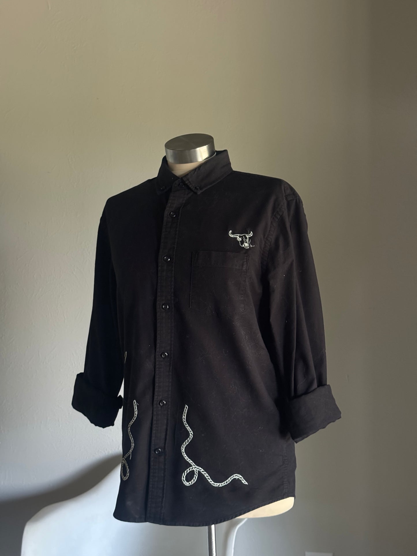 Jaxson Handcrafted Sad Songs Cotton Button Down Long Sleeve
