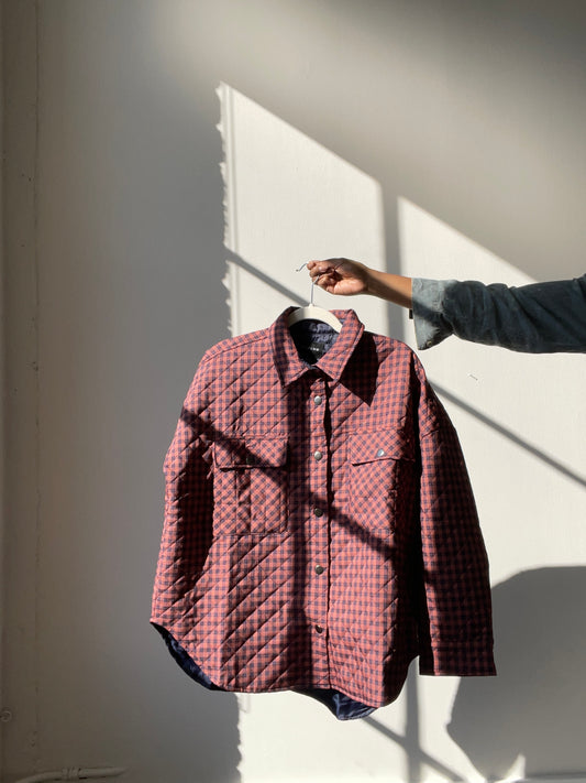 Stacy ￼Quilted Jacket In Rust