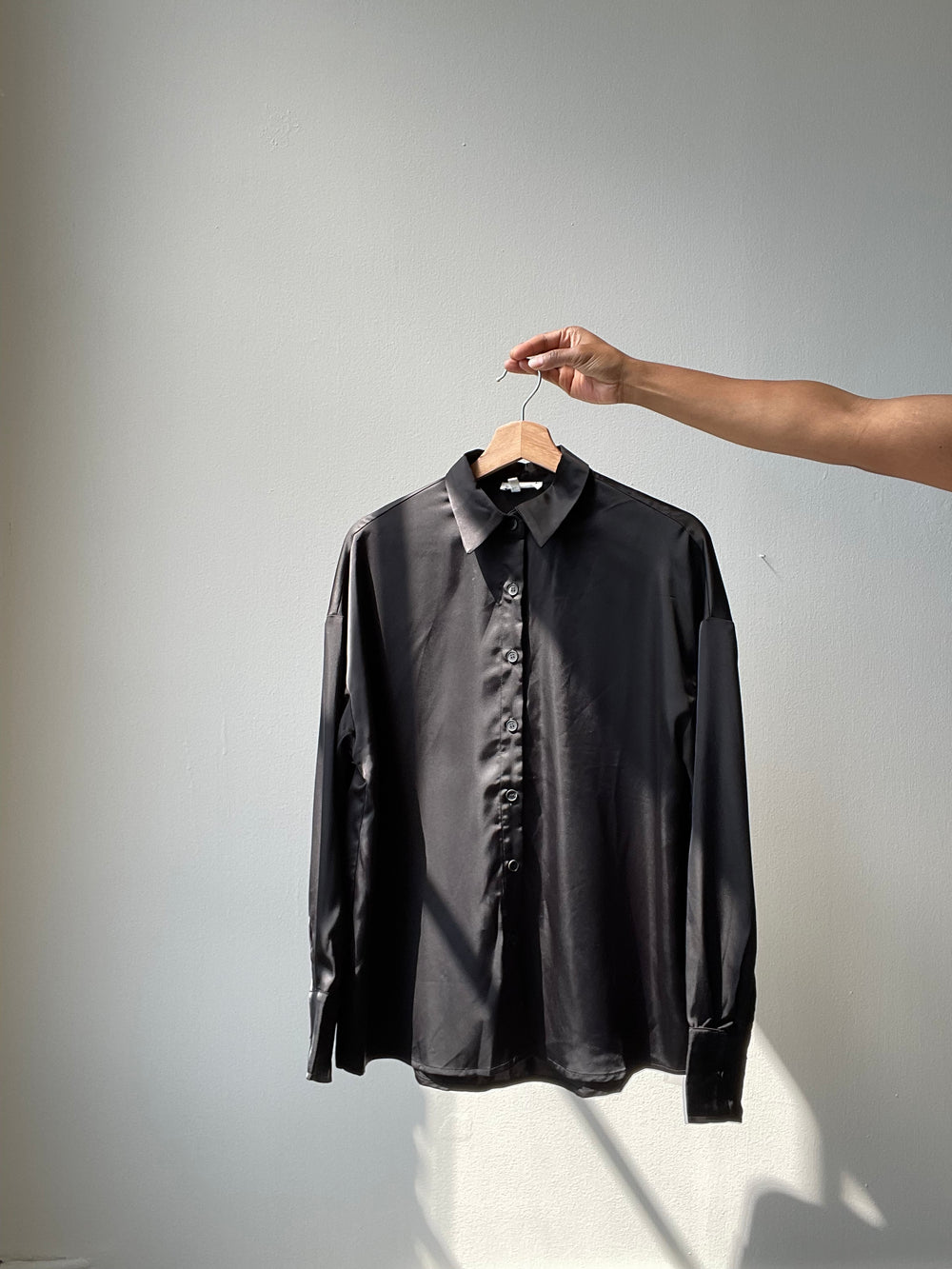 Lamesa Like Butter Button Down In Black