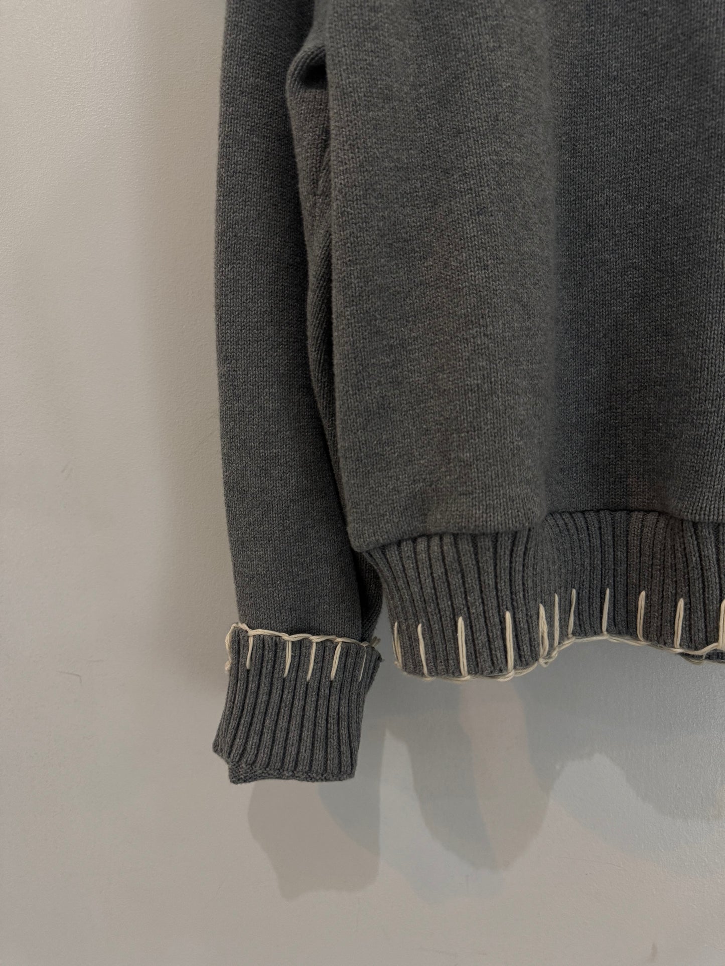 Classic Joe Handcrafted Blanket Stitch Pullover Sweater