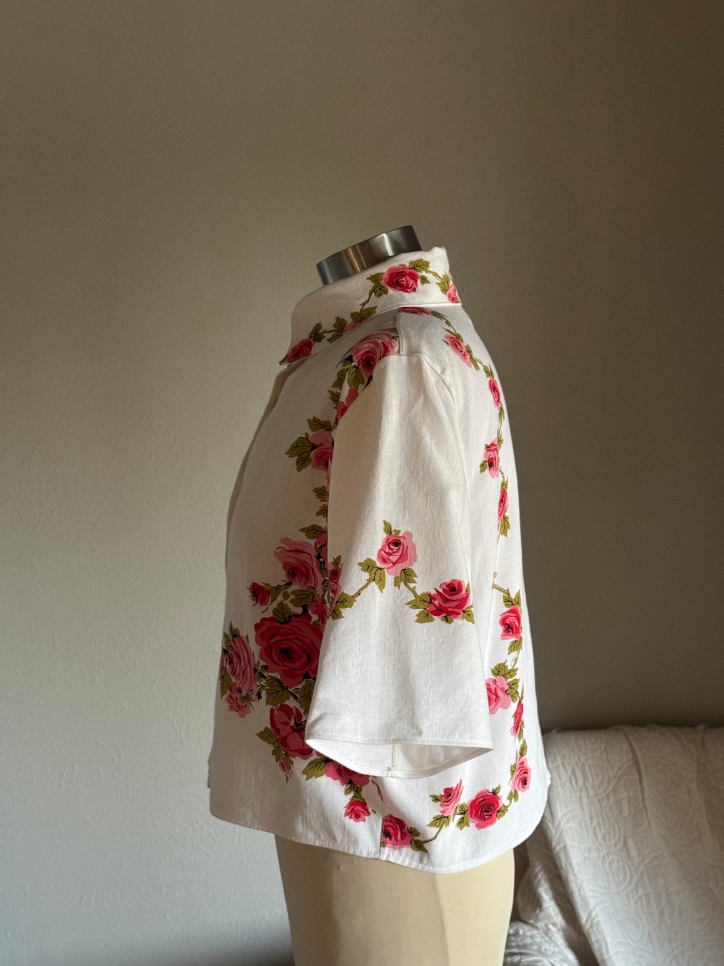 Judy Handcrafted Vintage Copped Button Down