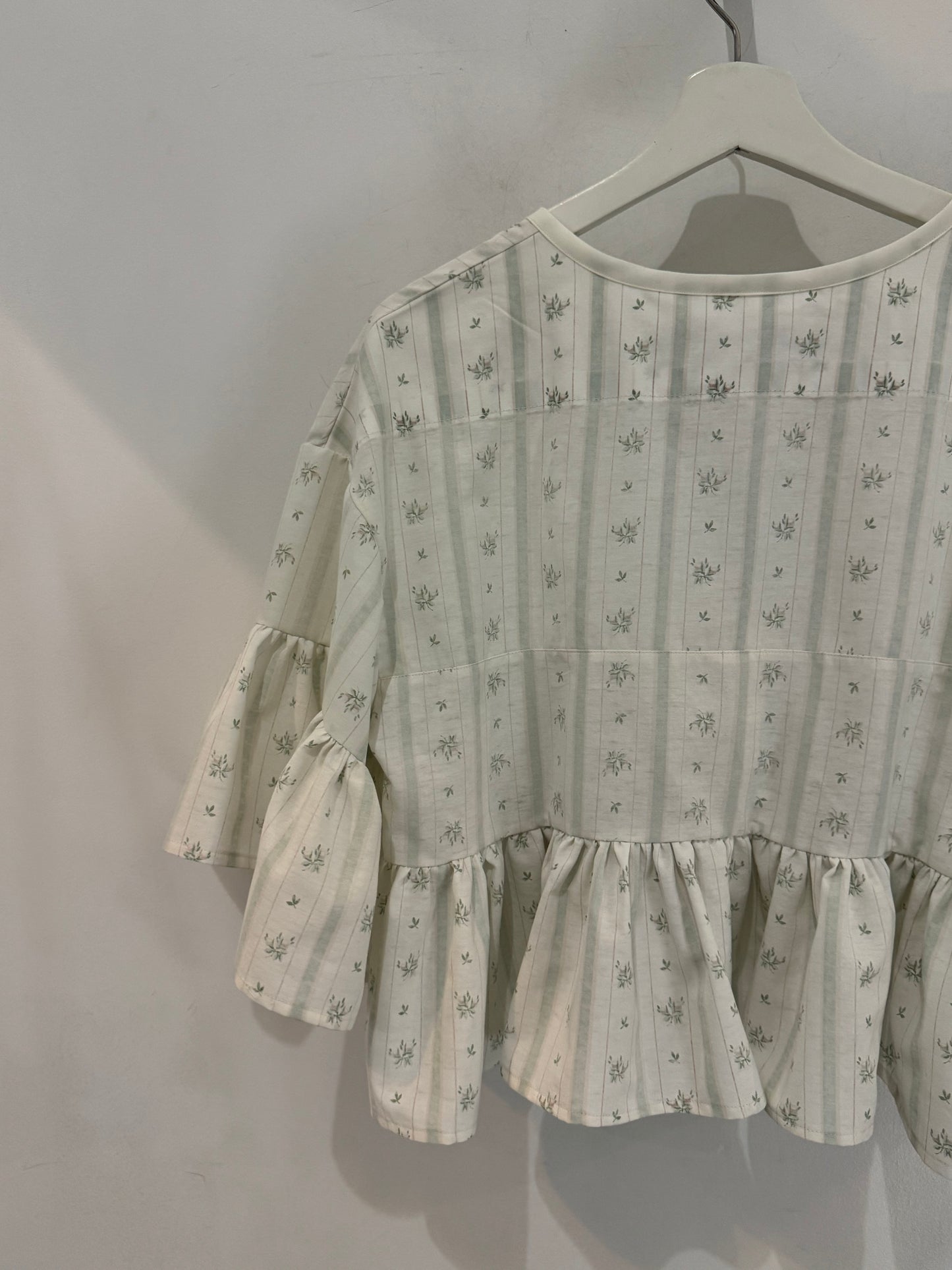 Joycie Handcrafted Vintage Tie Front Top