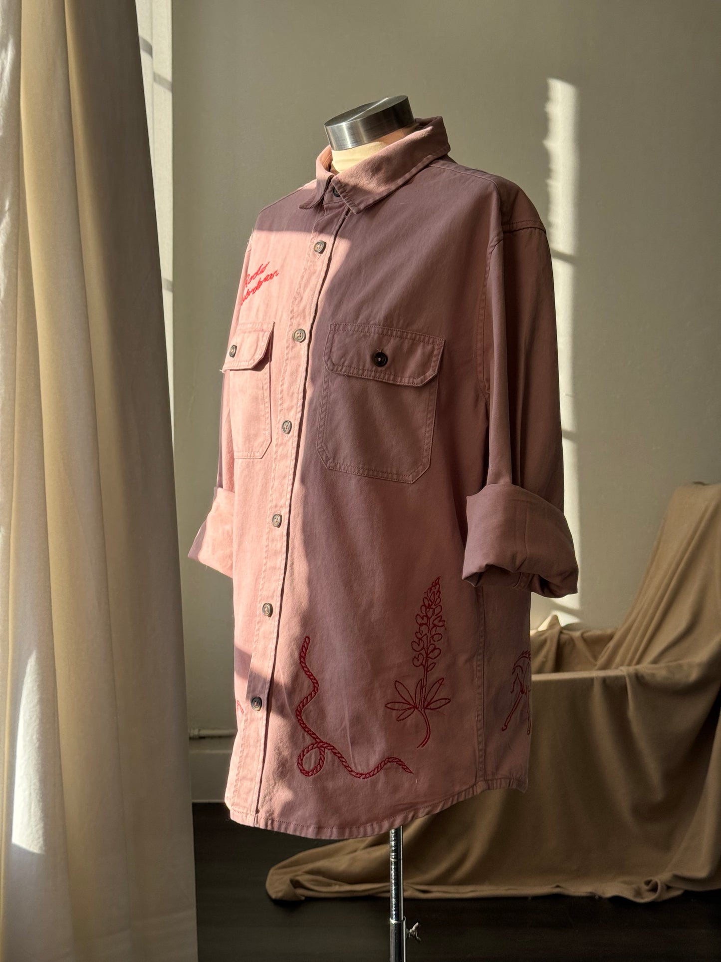 Jaxson Handcrafted Embroidered Rodeo Workwear Shacket The 2nd