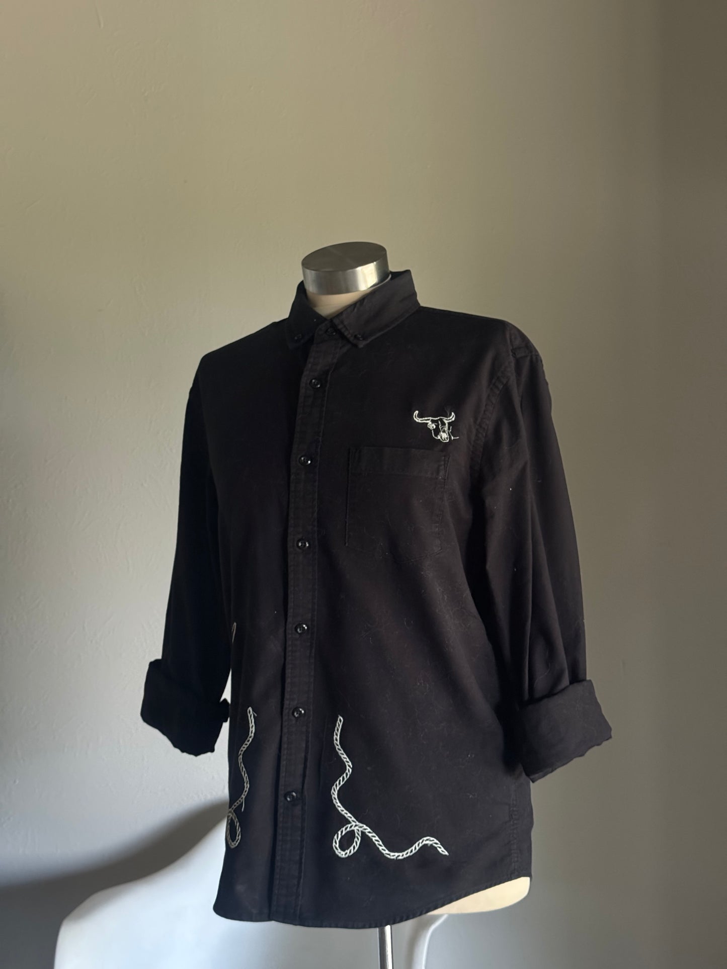 Jaxson Handcrafted Sad Songs Cotton Button Down Long Sleeve