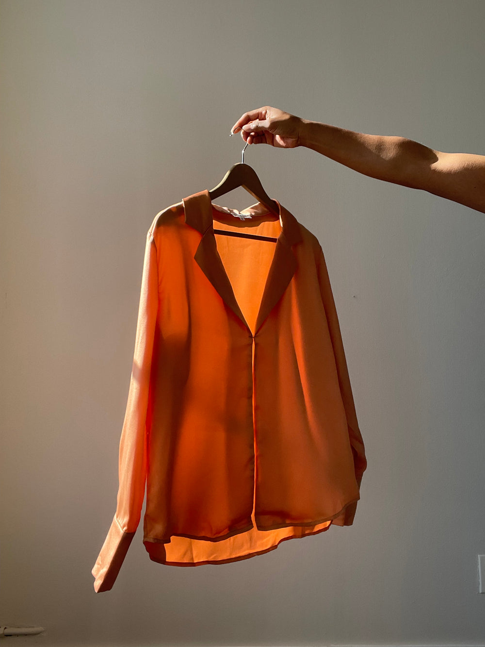 Paige Single Front Closure Top In Melon