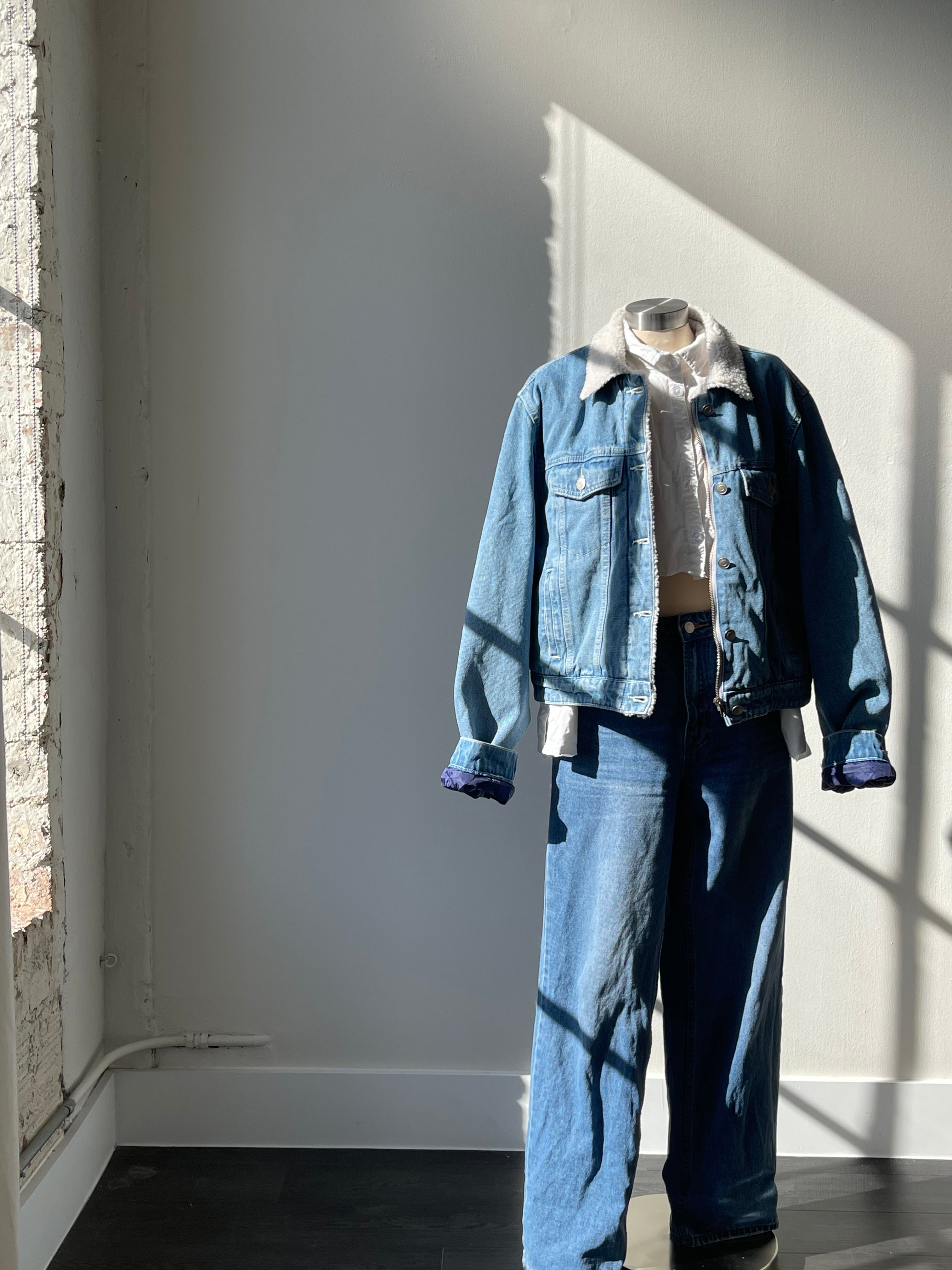 Ruby Rebel Vintage Oversized Plaid Denim Jacket – SnowyLove Boutique