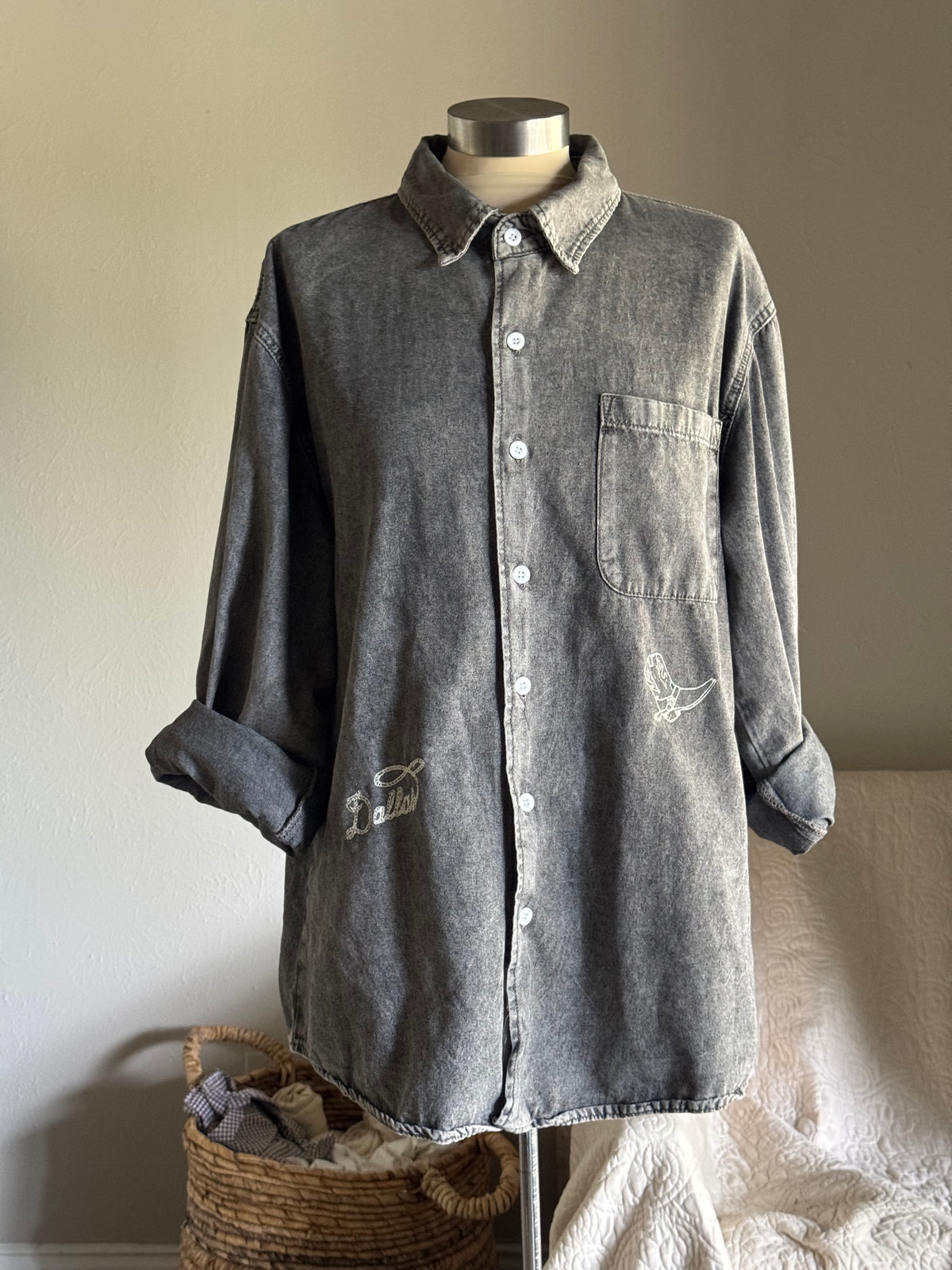 Jaxson Handcrafted Embroidered Button Down